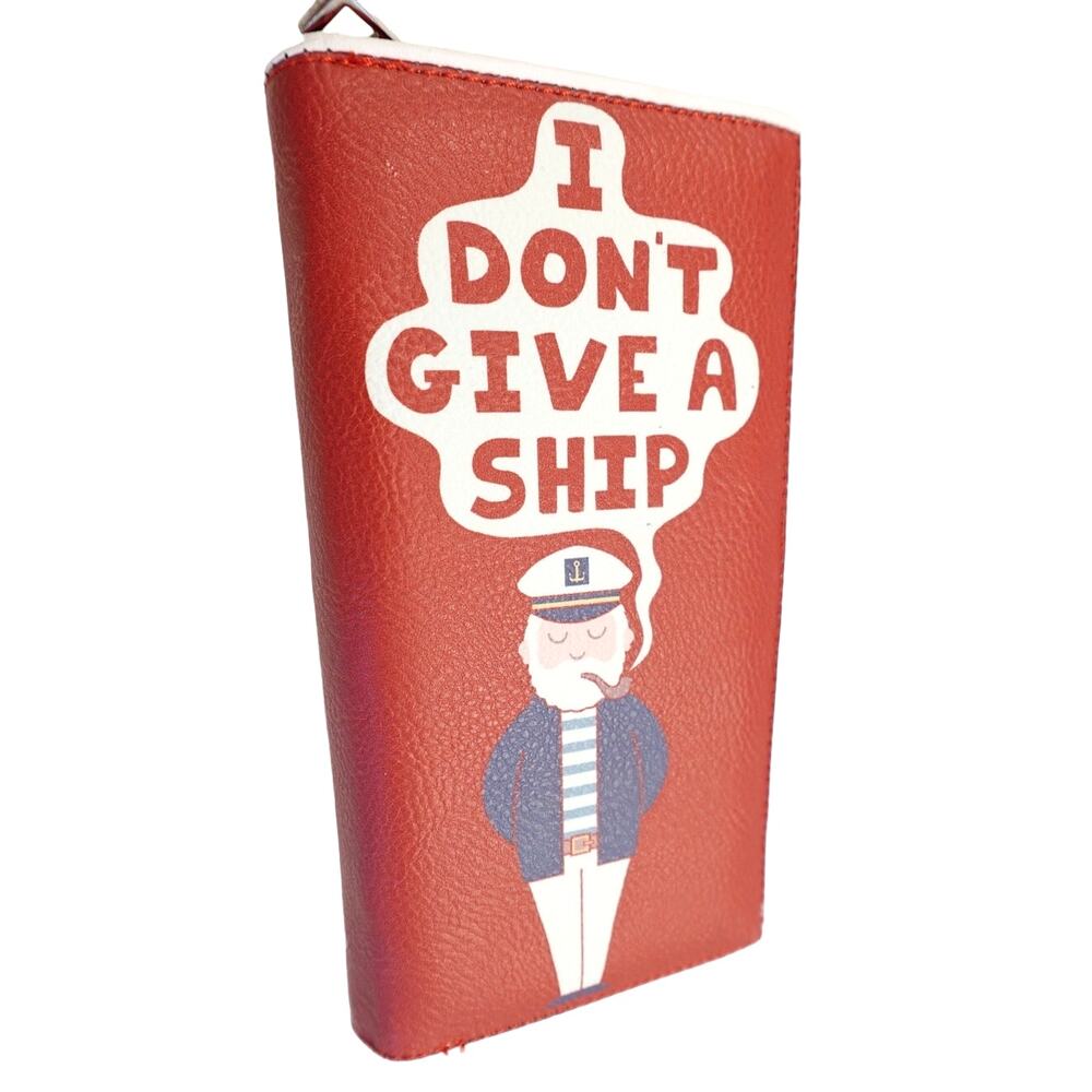 I Don't Give A Ship Nautical Boat Cruise Wallet NWOT